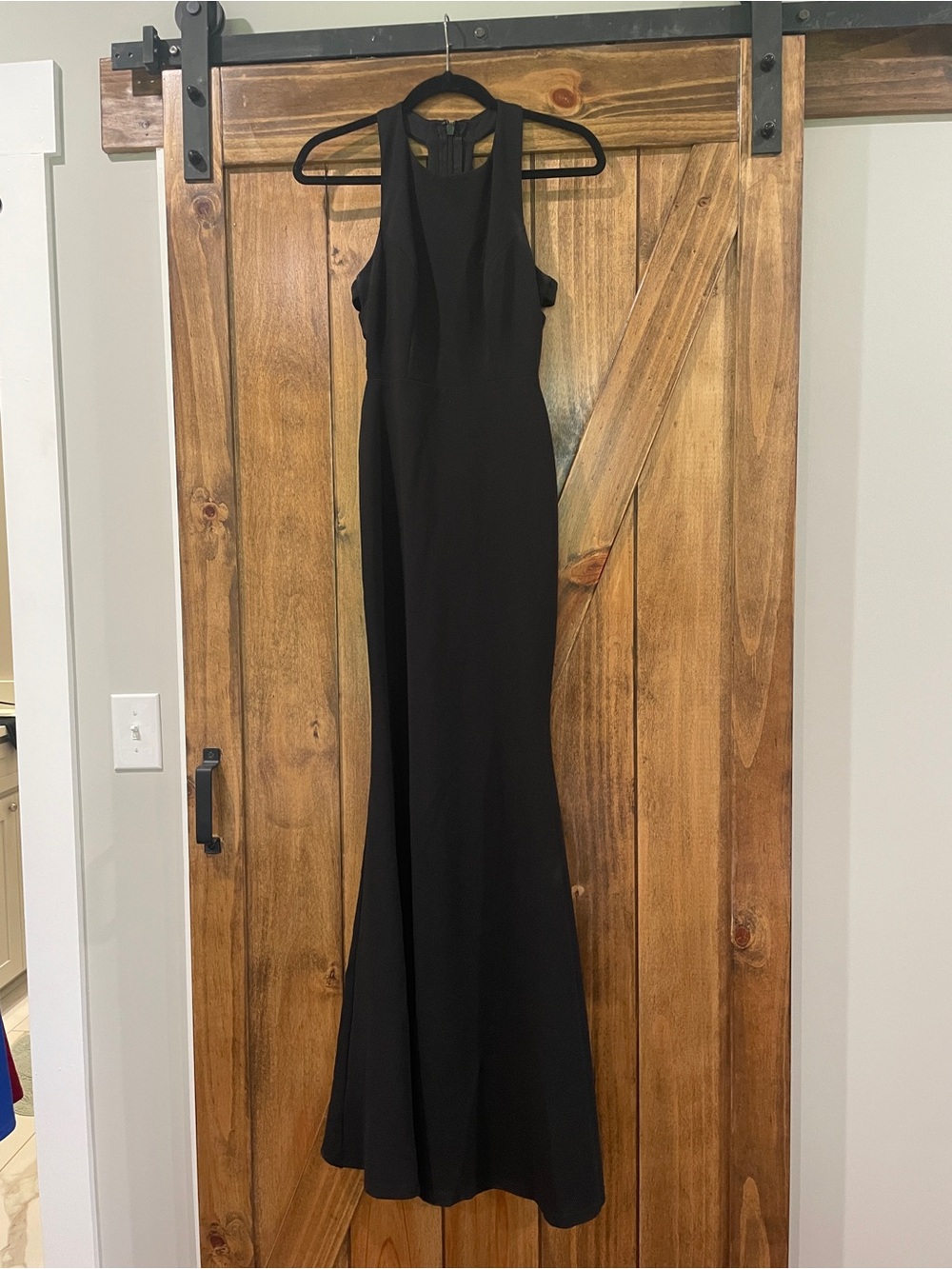 Black Halter Evening Gown - Elegant Long Dress